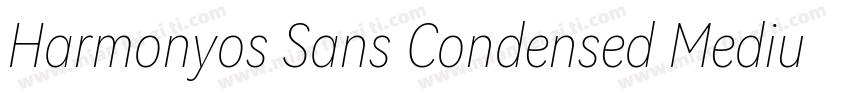 Harmonyos Sans Condensed Medium Ita字体转换